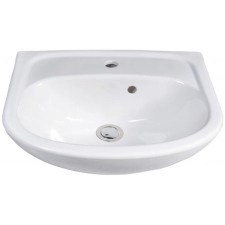 Тумба с раковиной Orange Лайт LA-50TUW+RA 50х40 напольная цвет белый