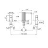 Смеситель Stella Inciso CS 00009 CR00 на раковину хром