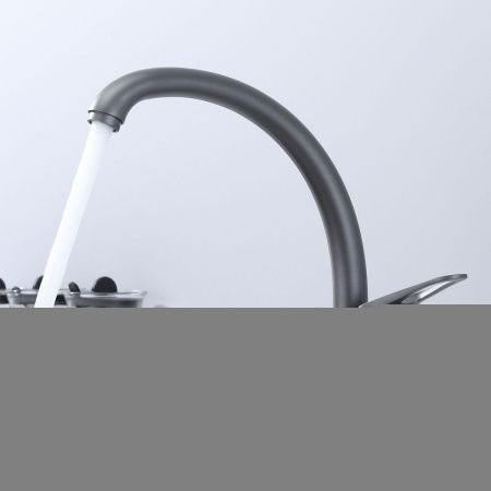 Смеситель для кухни Splenka S202 S202.41.07 на мойку серый