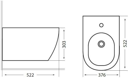 Биде подвесное Logan L5W CITY 015700-01 цвет белый