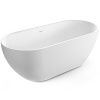 Ванна из искусственного камня Gruppo Treesse CLIVIA V446BL 160х75 отдельностоящая овальная
