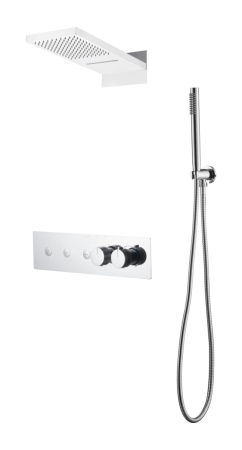 Душевая система Boheme Fusion 131-CR встраиваемая цвет хром с термостатом