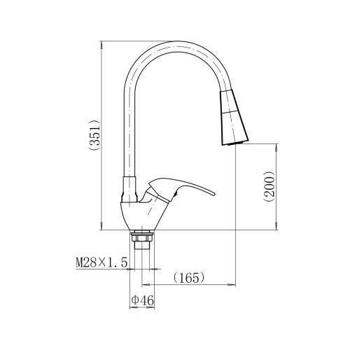 Смеситель для кухни Fashun A4403+A7357 на мойку хром/серый - фото 3
