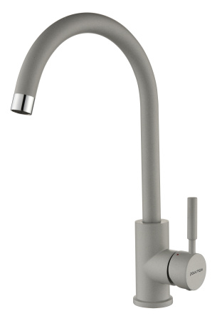 Смеситель для кухни Paulmark HOLSTEIN Ho212063-GRS на раковину серый дым без термостата