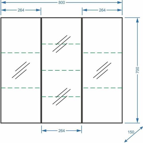 Зеркало-шкаф Stella Polar Концепт SP-00000126 80х14х70 подвесной цвет белый - фото 4