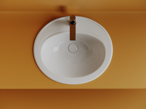 Раковина Ceramica Nova SUN 57 см CN6079 встраиваемая цвет белый - фото 4