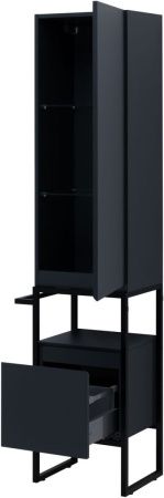 Шкаф-пенал Allen Brau Priority 1.31005.AM 40х180 напольный цвет черный