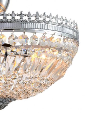Люстра на штанге Natali Kovaltseva Rococo (Роцоцо) ROCOCO 81406/4C CHROME