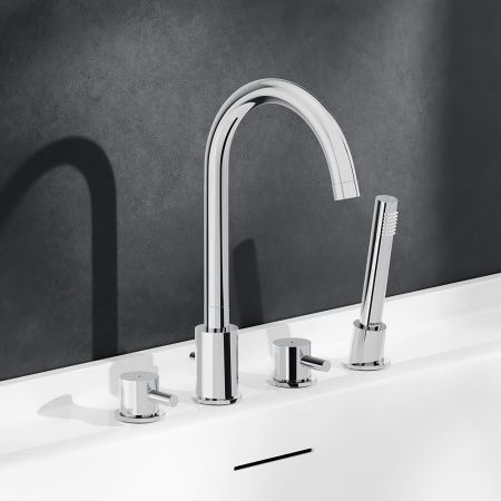 Смеситель Damixa Scandinavian Pure 360400000 на борт ванны хром