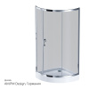 Душевой уголок Am.Pm Like W83G-315-090CG 90х90 стекло тонированное профиль хром глянцевый без поддона