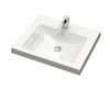 Раковина из искусственного камня Uperwood Eva 4548340001 50х40 полувстраиваемая цвет белый