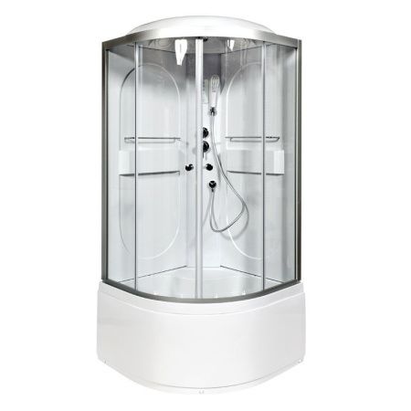 Душевая кабина AvaCan L610EL 100х100 четверть круга с крышей ориентация универсальная