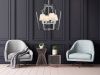 Люстра подвесная Lumina Deco Montero (Монтеро) LDP 1249-4 CHR+WT