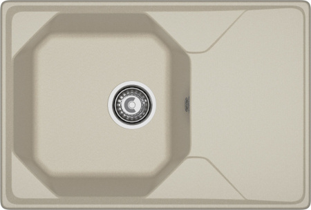 Кухонная мойка Granfest Unique U-740L топаз 74х50 цвет серый поверхность матовая