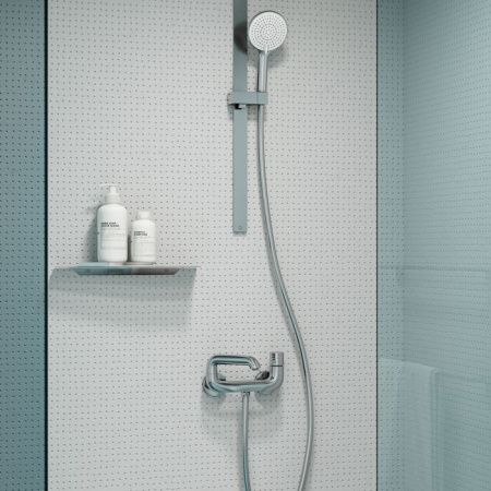 Смеситель для ванны и душа IDDIS TWIST TWISBBTi02WA настенный хром