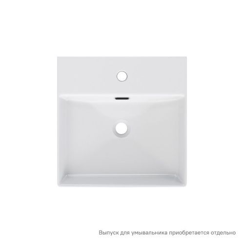 Раковина из сантехнического фарфора IDDIS Bild BILWS42i27 42х42 полувстраиваемая цвет белый 1 отверстие под смеситель - фото 2