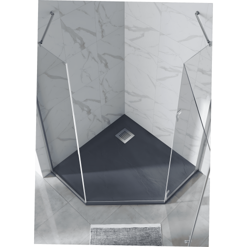 Душевой поддон RGW Stone Tray 14155099-02-11 90x90  искусственный камень серый - фото 4