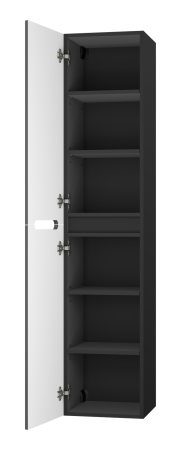 Шкаф-пенал Misty Роял П-Роя-02035-011П 35х34х165 подвесной цвет черный