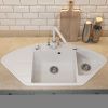 Кухонная мойка Uperwood Quartz Premium UPD-06 3910202120 100х50 цвет белый поверхность матовая