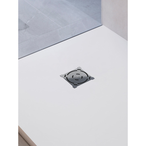 Душевой поддон RGW Stone Tray 16152010-01 100x100  искусственный камень белый - фото 4