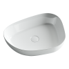 Раковина из сантехнического фарфора Ceramica Nova ELEMENT CN5003 60х40 накладная цвет белый без отверстий под смеситель