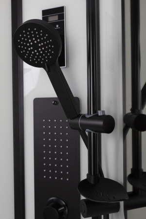 Душевая кабина Niagara Premium 69010134GDBLACK 90х90 трапеция с крышей ориентация универсальная