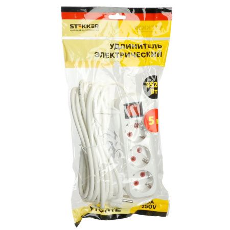 Удлинитель трехместный Stekker Home (Хоме) 49355