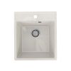Кухонная мойка Practik PR-425 PR-M-425-001 45х50 цвет белый поверхность глянцевая