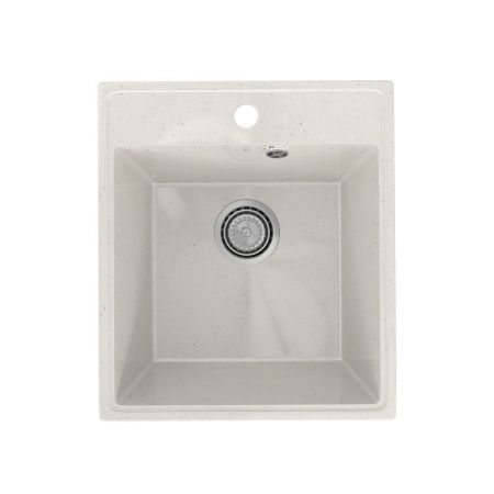 Кухонная мойка Practik PR-425 PR-M-425-001 45х50 цвет белый поверхность глянцевая