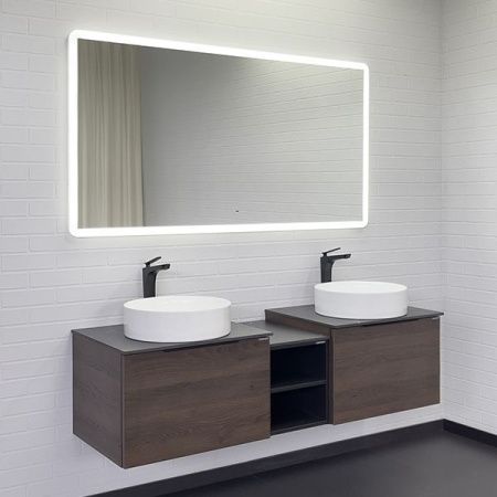 Тумба с раковиной Comforty Портленд 00-00013687CF 150х50 подвесная цвет коричневый