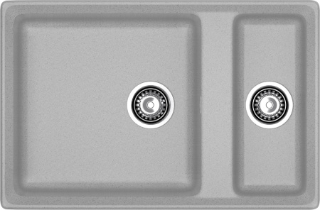 Кухонная мойка Granfest Level LV-760K серый 76х50 цвет серый поверхность матовая