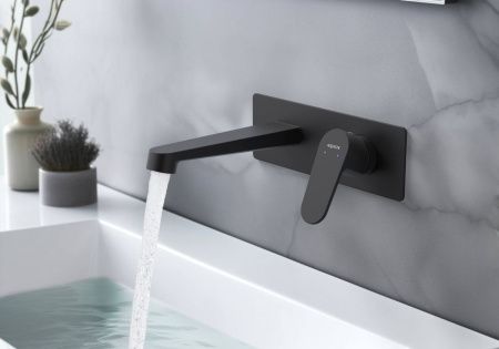 Смеситель Aquatek ОБЕРОН AQ1213MB встраиваемый в стену черный