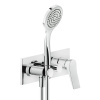 Смеситель для душа Gessi Rilievo 59140#031 встраиваемый в стену хром (внешняя часть)
