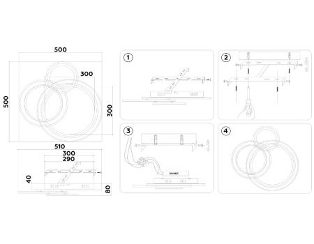 Люстра потолочная Ambrella Light Disk (Диск) FA8515