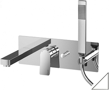 Смеситель для ванны с душем Paffoni TI001BO встраиваемый в стену