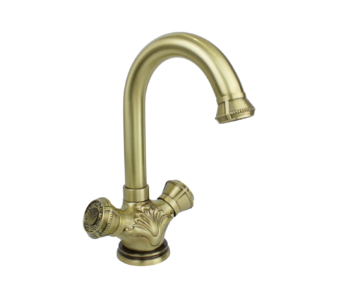 Смеситель Bronze de Luxe ROYAL 21981 на раковину бронза - фото 2