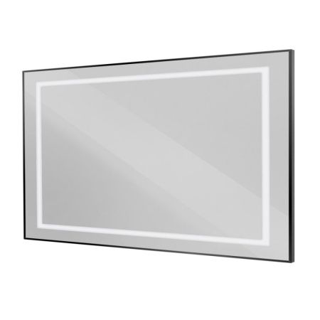Зеркало с подсветкой BelBagno Kraft SPC-KRAFT-1400-800-SENS-NERO 140х80 подвесное