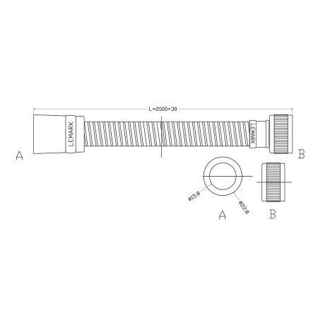 Душевой шланг LeMark LE8045P