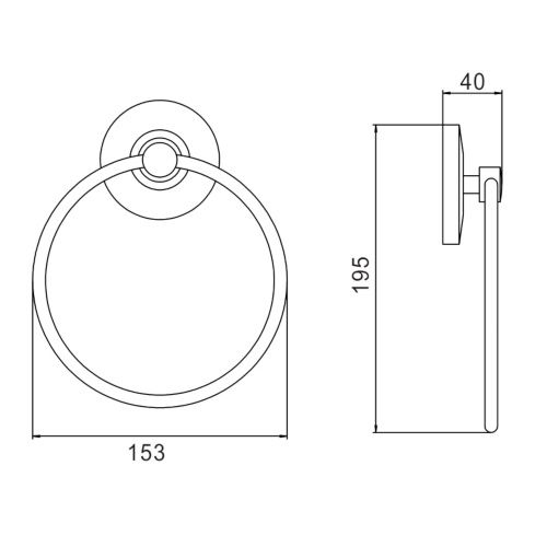 Полотенцедержатель Savol S-007160 - фото 3