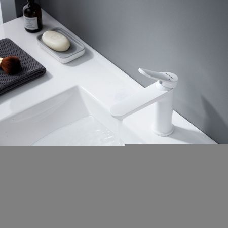 Смеситель Shevanik S43C S4301C на раковину белый