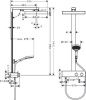 Душевая стойка Hansgrohe Rainfinity Showerpipe 360 26853000 настенная цвет хром с термостатом