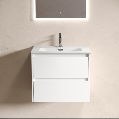 Тумба под раковину Sancos Libra LB60W 59х45х50 подвесная цвет белый - фото 4