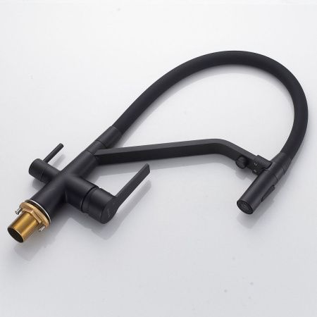 Смеситель для кухни Shevanik S278H на мойку черный