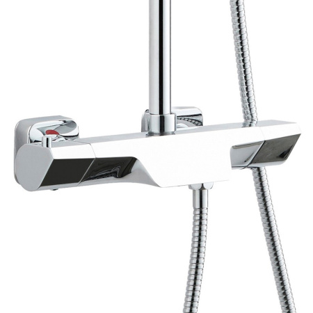 Душевая стойка Bond Cube B03-9400 настенная цвет хром глянцевый с термостатом