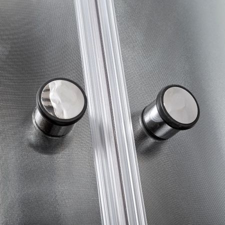 Душевая кабина AvaCan B10SBLACK 100х100 четверть круга с крышей ориентация универсальная