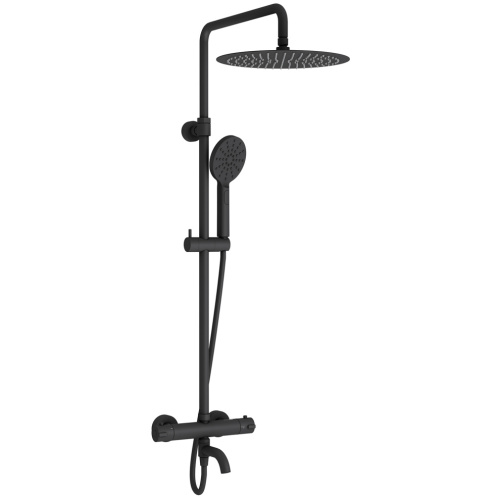 Душевая стойка WasserKRAFT  BK28801BM настенная цвет черный - фото 4