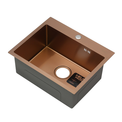 Кухонная мойка Melana ProfLine D5343HC бронза 53x43 цвет бронза - фото 4
