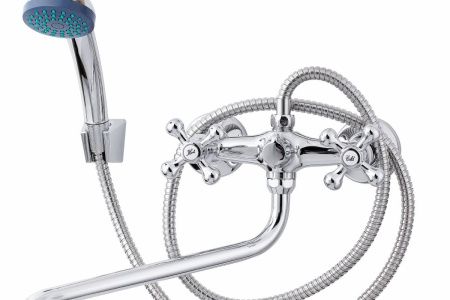 Cмеситель для ванны и душа TSARSBERG TSB-118-95 настенный хром