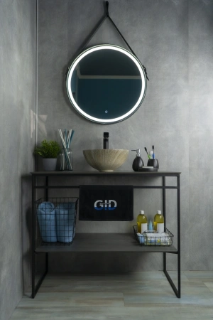 Раковина керамическая Gid Esfera 54436 30х30 накладная цвет многоцветный без отверстий под смеситель