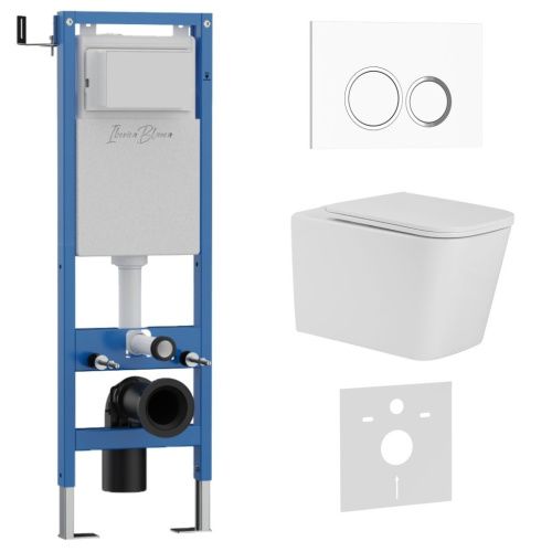 Комплект унитаз с инталляцией и клавишей смыва Iberica Blanca TOLEDO ALTO IB.001M.TLA.234.821 - фото 2